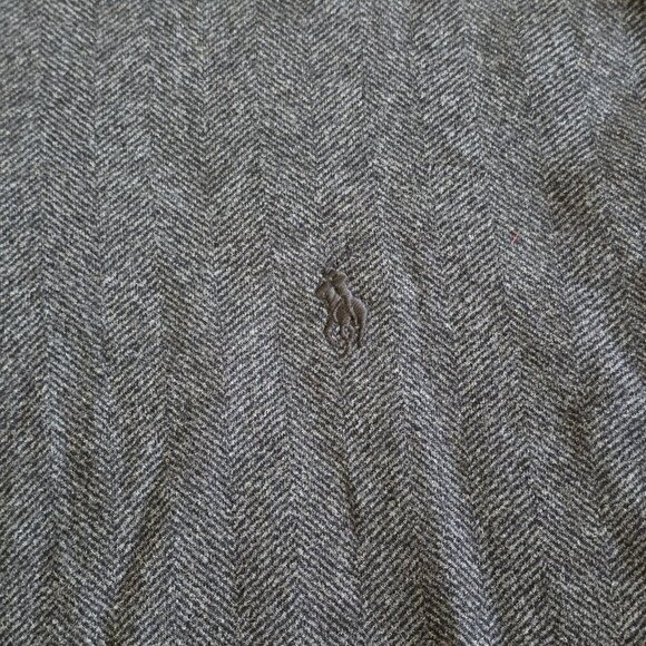 Polo Ralph Lauren Polo Sweater Mens XL Gray LS 1/4 Zip Mock Neck Classic Preppy - Picture 11 of 16